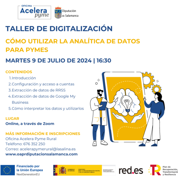 Taller de digitalización. Cómo utilizar la analítica de datos para pymes