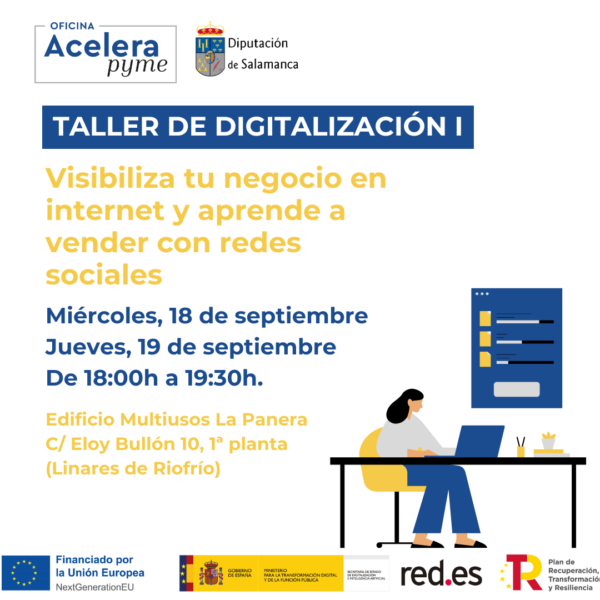 Talleres de digitalización. Visibiliza tu negocio en internet y aprende a vender con redes sociales